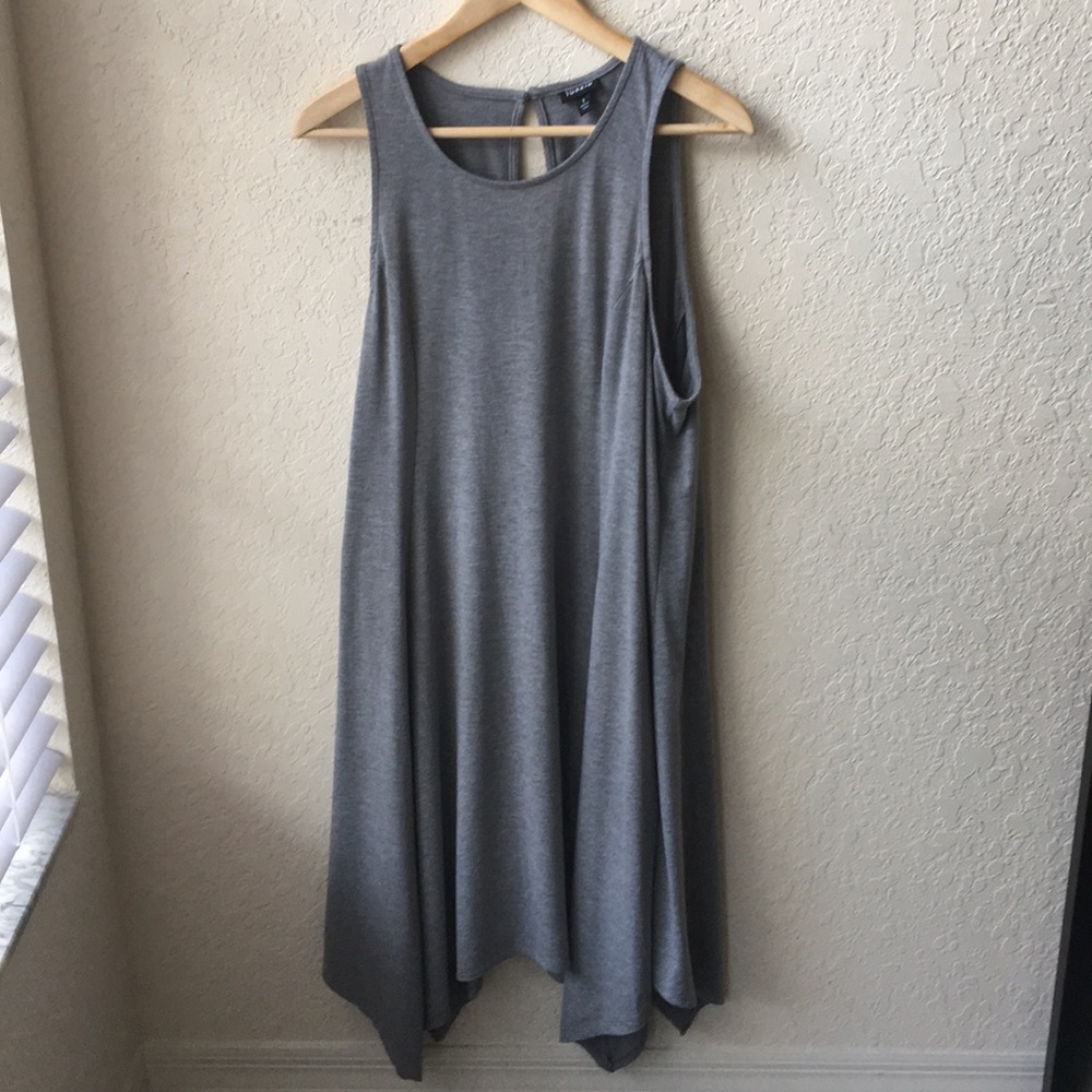 Torrid Grey Jersey Handkerchief Trapeze Dress - Picture 1 of 5